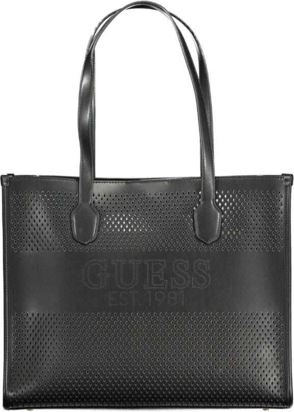 Guess Zwarte omvormbare schoudertas met Pochette Black Dames