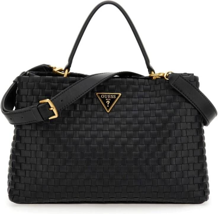 Guess Dames Satchel Tas Zwart Black Dames