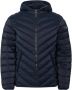 Guess Gewatteerde Blauwe Jas voor Heren Blue Heren - Thumbnail 1