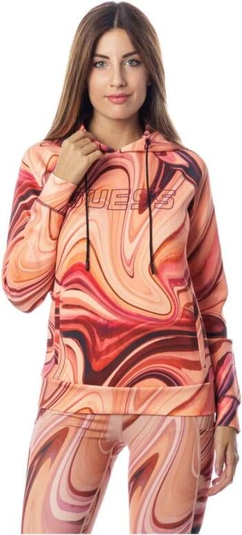 Guess Vibrant Rood Hoodie Rood Dames