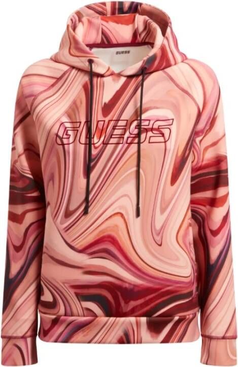 Guess Vibrant Rood Hoodie Rood Dames
