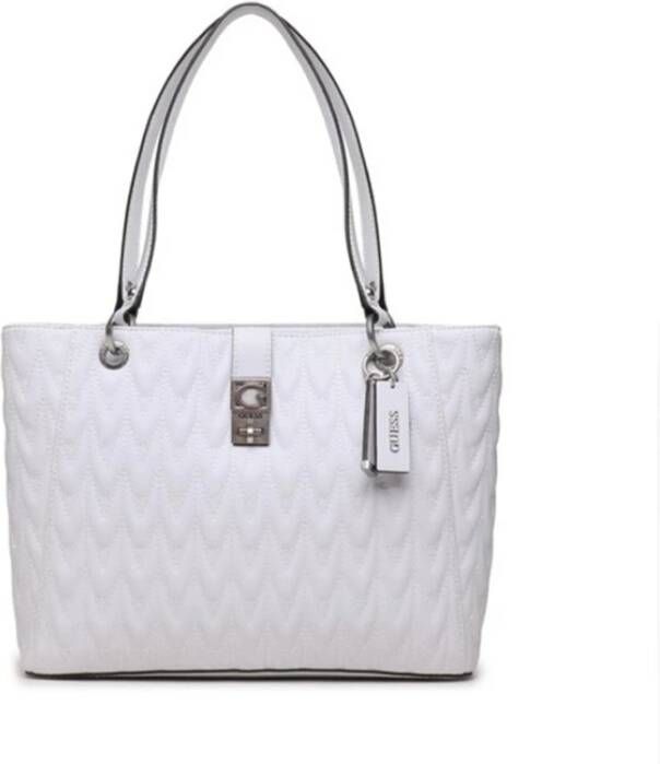 Guess Hwqo87 62230 WHI Stijlvolle Tas Wit Dames