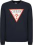 Guess Iconische Biologisch Katoenen Sweatshirt Blauw Blue Heren - Thumbnail 1