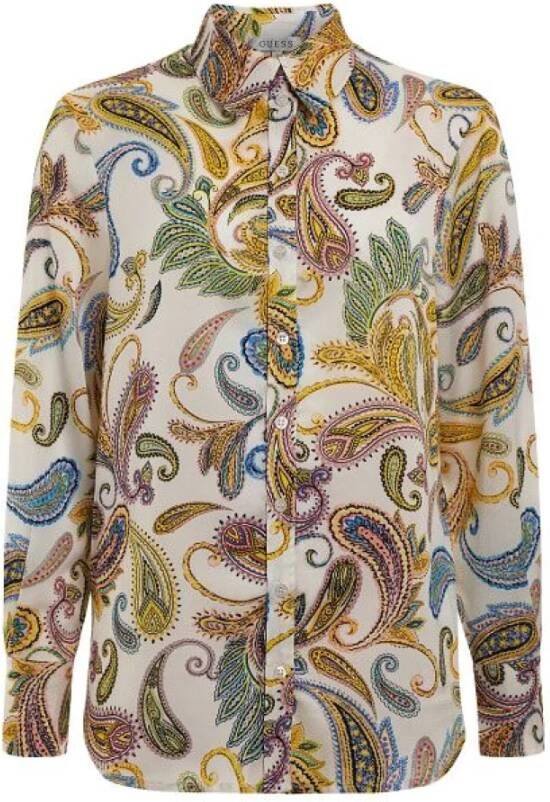 Guess Kashmir Fantasy Shirt Beige Dames