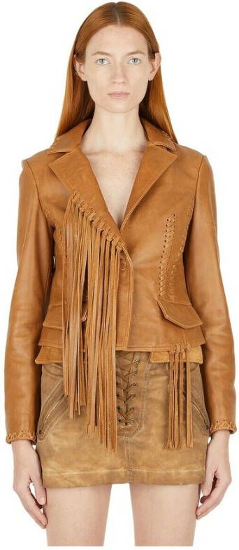 Guess Leather Jackets Bruin Dames