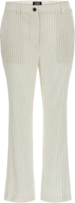 Guess Leather Trousers Beige Dames