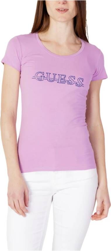 Guess Lente Zomer Collectie Dames T-Shirt Roze Dames