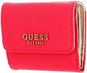 Guess Magenta Portemonnee met Clip en Rits Roze Dames