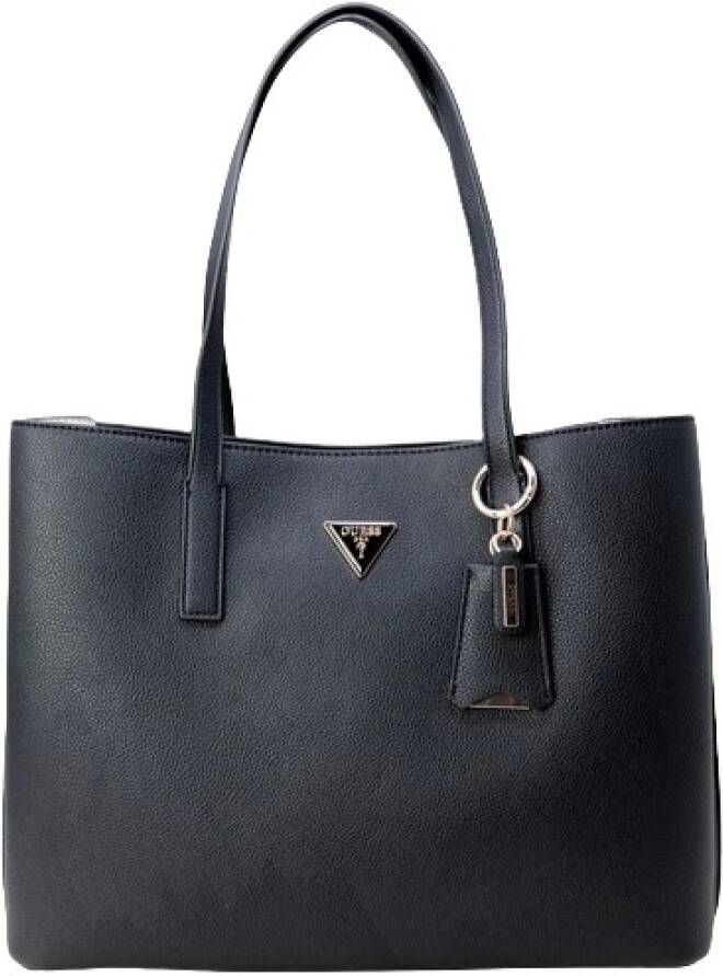 Guess Zwarte PU Leren Shopper Tas met Metalen Logo Black Dames - Foto 5