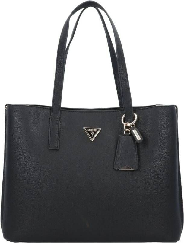 Guess Zwarte PU Leren Shopper Tas met Metalen Logo Black Dames - Foto 3