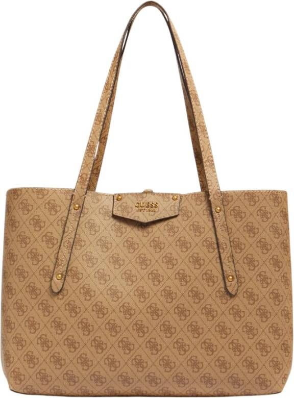 Guess Modieuze Schoudertas Beige Dames