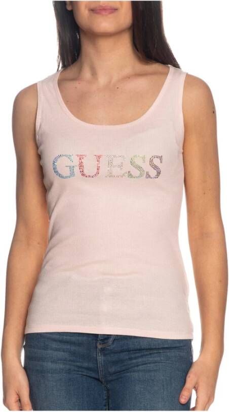Guess Mouwloos topje Roze Dames