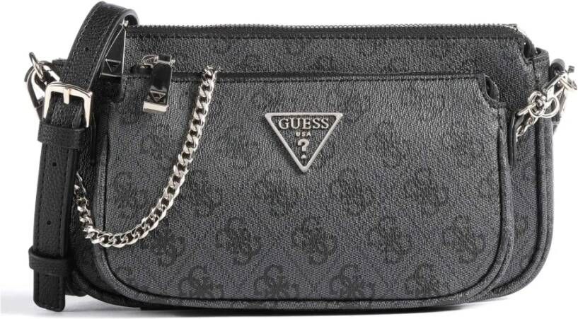Guess Noelle Mini Crossbody Kolen Logo Tas Grijs Dames
