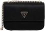 Guess Omkeerbare Eco Elements Schoudertas Crossbody Flap Black Dames - Thumbnail 1