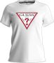 Guess Wit Bedrukt Ronde Hals T-shirt White Dames - Thumbnail 1