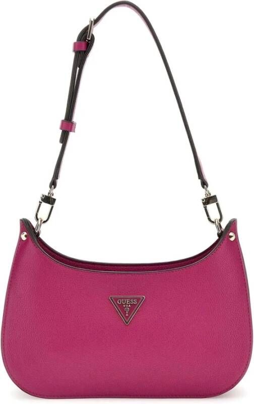Guess Paarse Meridian Top Zip Handtas Schoudertas Purple Dames