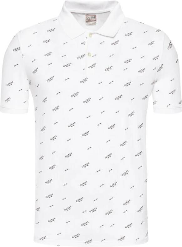 Guess Polo Shirt Wit Heren