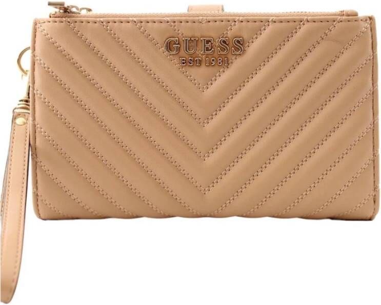 Guess Portemonnee kaarthouder Beige Dames