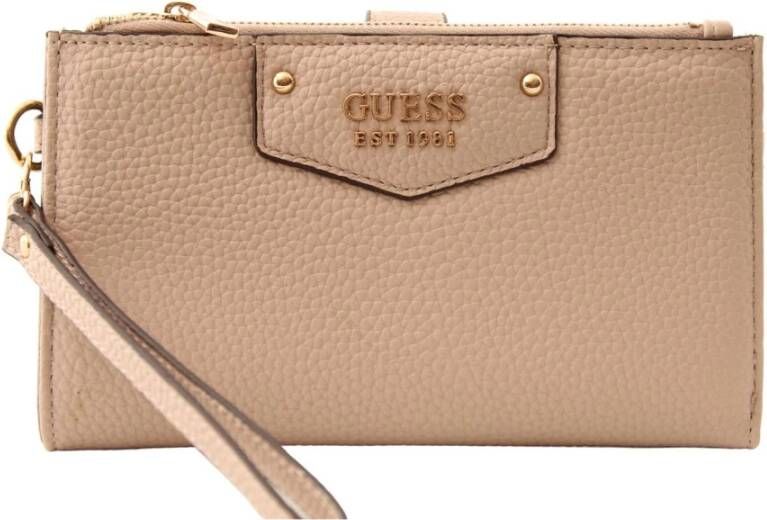 Guess Portemonnee kaarthouder Beige Dames