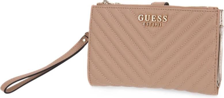 Guess Portemonnee kaarthouder Beige Dames