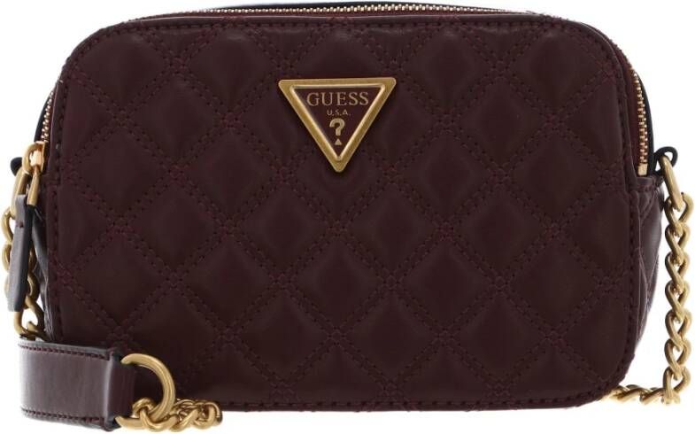 Guess Quilted Bordeaux Schoudertas Giully Rood Dames