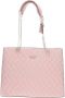 Guess Stijlvolle Eco Leren Tas met Clip en Ritssluiting Roze Dames - Thumbnail 1