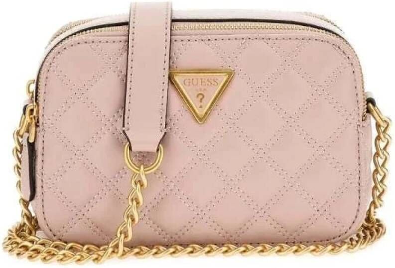 Guess Quilted Rosewood Schoudertas Giully Pink Dames