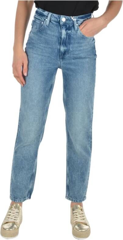 Guess high waist cropped mom jeans katoen lyocell lengte 27 valt 2 tot 3 maten kleiner