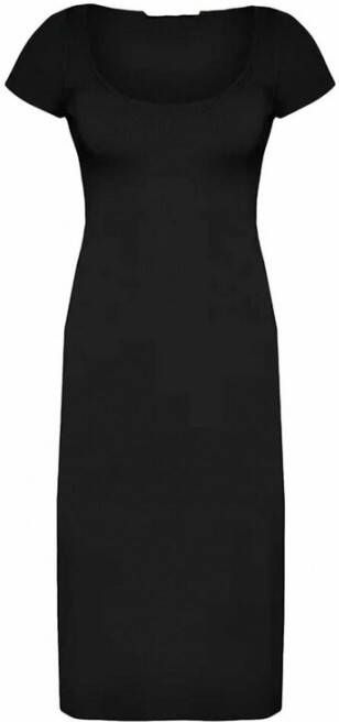 Guess Charlotte Korte Mouw Jurk Black Dames