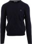 Guess Moderne Argyle Gebreide Trui Blue Heren - Thumbnail 3
