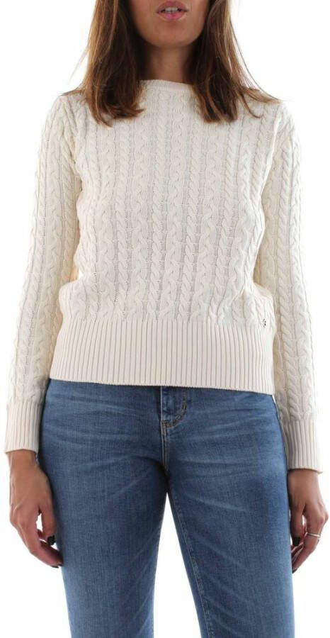 Guess Round-neck Knitwear Wit Dames