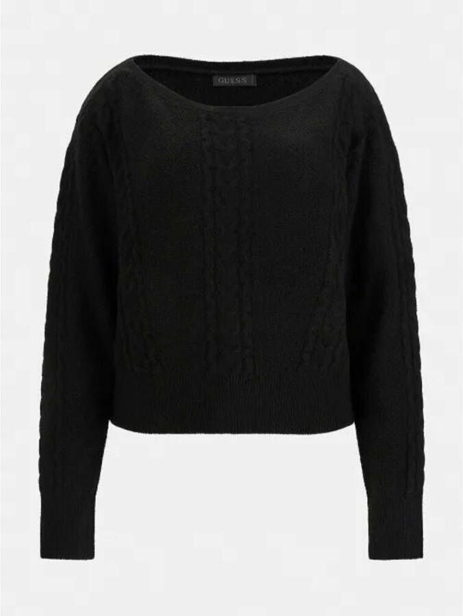 Guess Round-neck Knitwear Zwart Dames