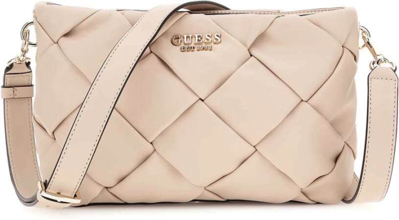 Guess Roze Stone Crossbody Tas met Verstelbare Band Pink Dames