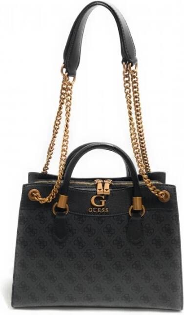 Guess Schoudertas met 4G Logo Print Black Dames