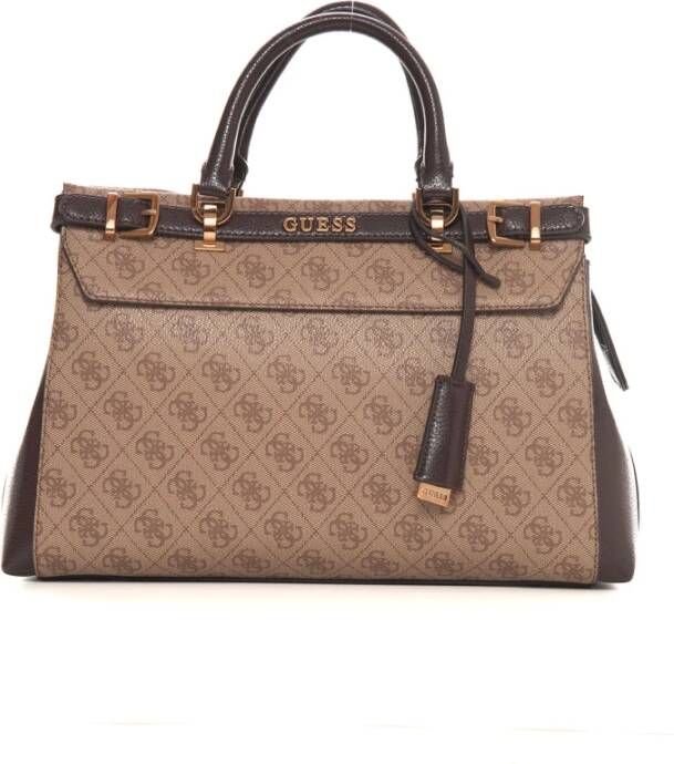 Guess Sestri Logo Schoudertas Brown Dames