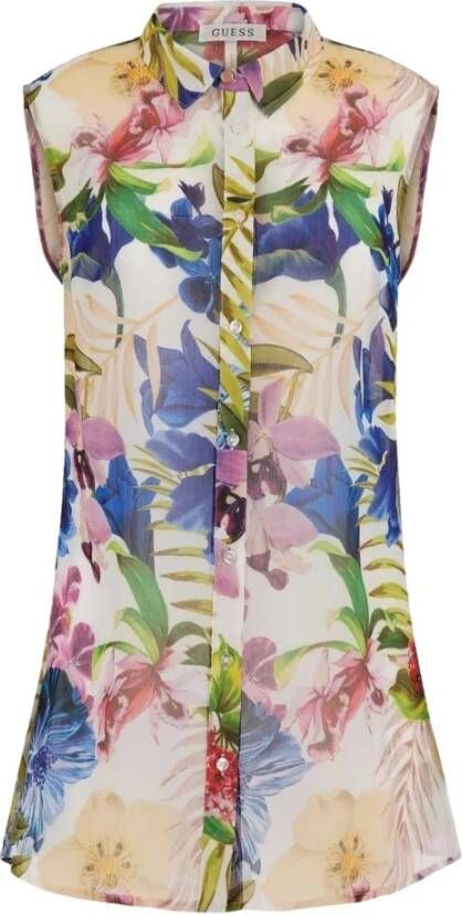 Guess Mouwloze Blouse Multicolor Dames