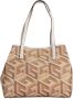 Guess Convertible Schoudertas met Afneembare Pochette Beige Dames - Thumbnail 5