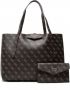 Guess Metallic Fastening Shopping Bag met Interne Zakken voor Vrouwen Brown Dames - Thumbnail 6