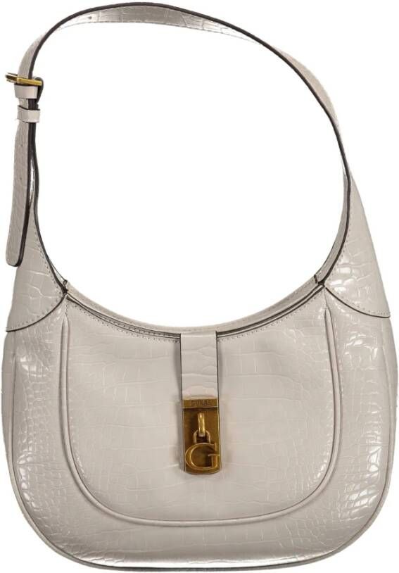 Guess Grijze Schoudertas met Contrasterende Details Gray Dames