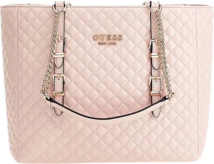 Guess Elegant Chain-Handle Shoulder Bag Pink Dames