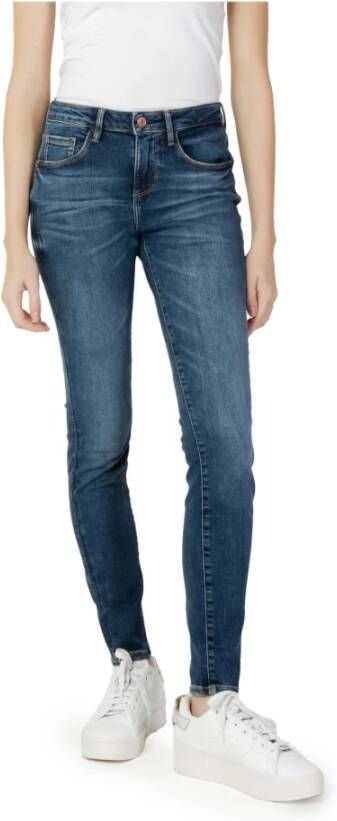 Guess Blauwe Versleten Jeans Vrouwen Lente Zomer Blue Dames - Foto 2