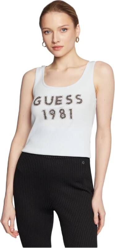 Guess Sleeveless Tops Wit Dames