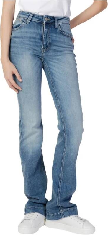Guess Slim-fit Bootcut Denim Jeans Blauw Dames
