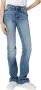 Guess Wijde Pijp Katoenen Jeans met Gewassen Effect Blue Dames - Thumbnail 1