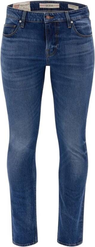 Guess Slim Fit Chris Jeans voor Heren Blauw Heren