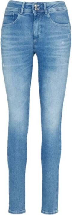Guess Slim fit jeans Blauw Dames