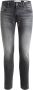 Guess Nieuwe Miami Slim Jeans met Leren Patch Gray Heren - Thumbnail 1