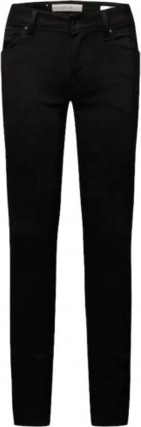Guess Zwarte Skinny Fit Jeans met Lage Taille en Klassiek 5-Zakken Ontwerp Black Heren