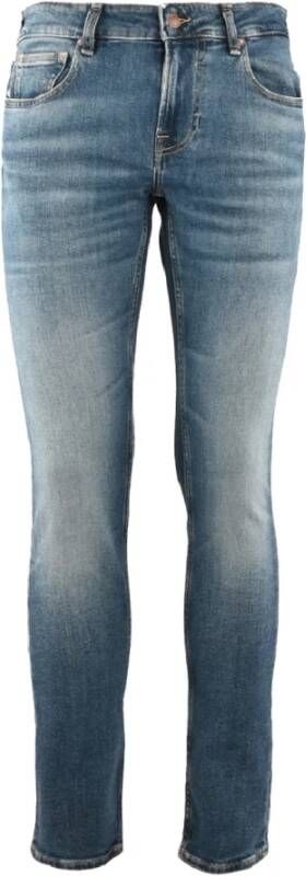 Guess Blauwe Skinny Jeans met Gewassen Effect Blue Heren - Foto 3