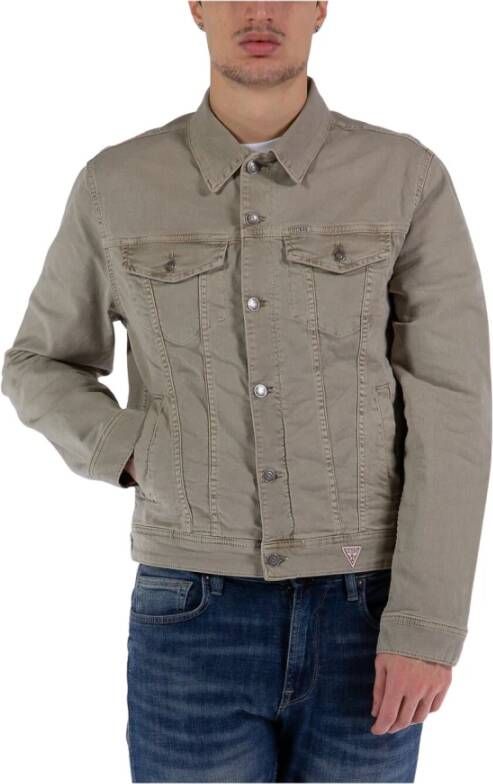 Guess Spijkerjasje Beige Heren